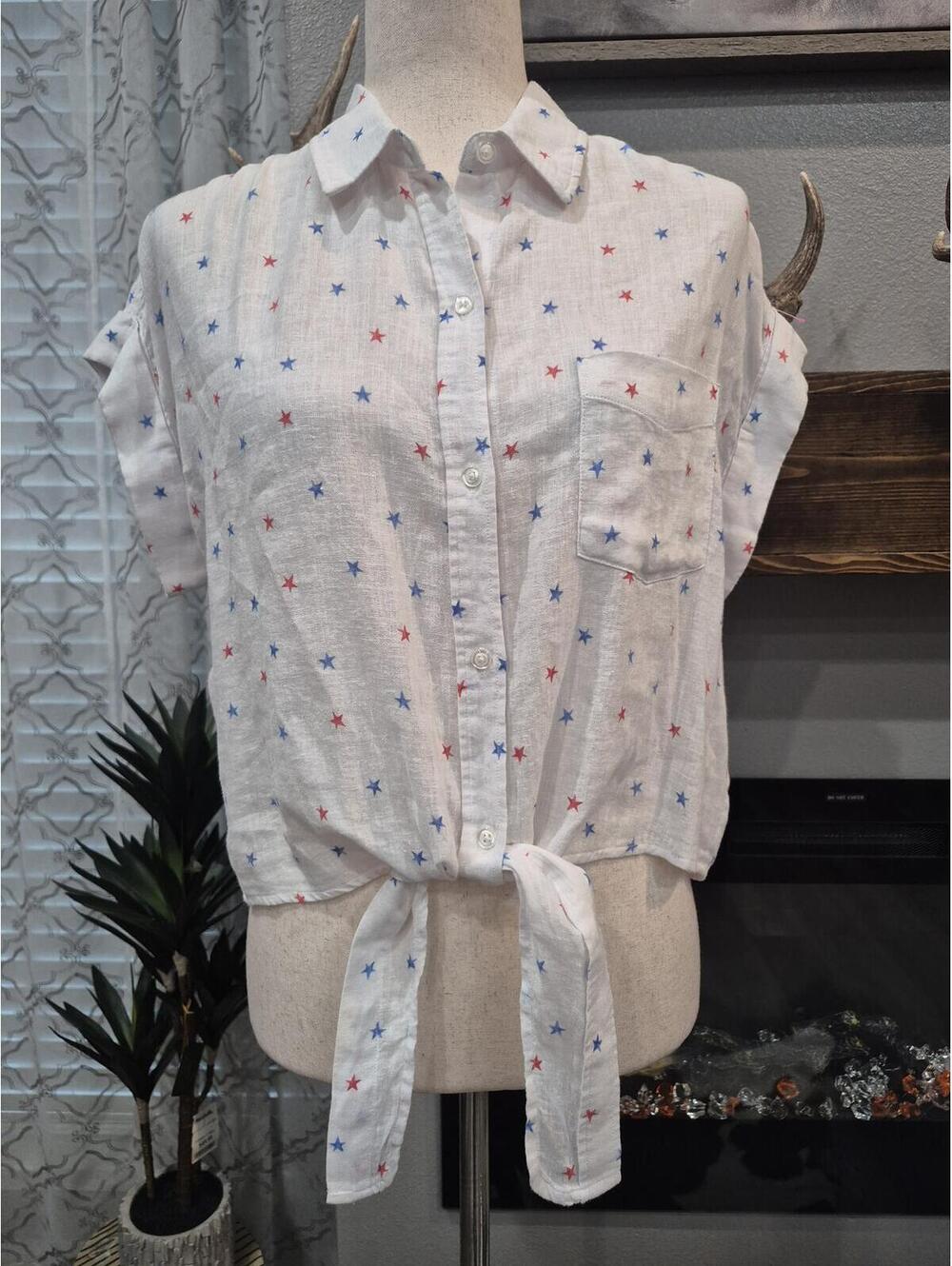 New Rails top size small stars print